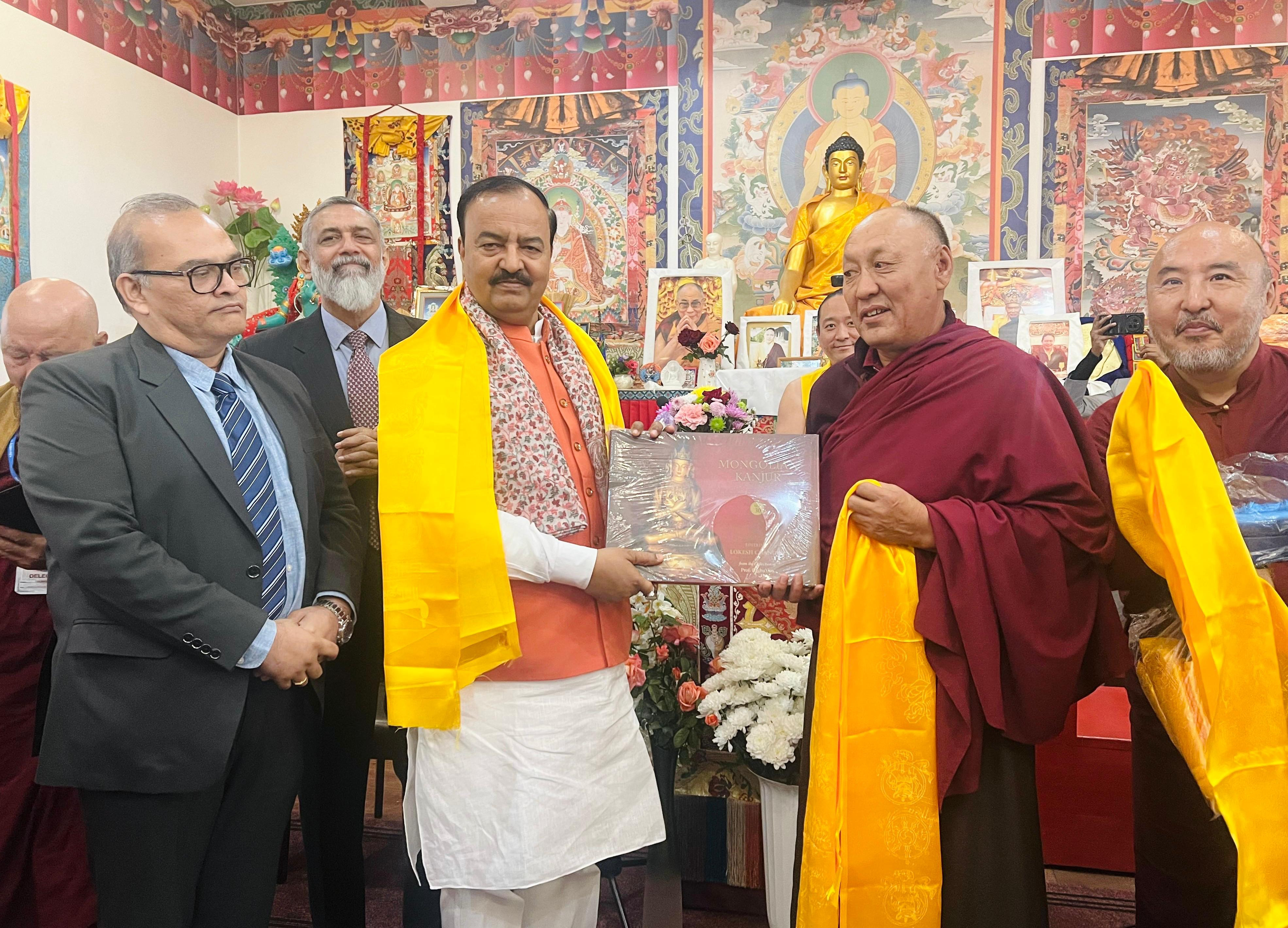 Presentation of the Sacred ‘Kanjur’ at Troitskoye Khurul Monastery, Kalmykia, Russia