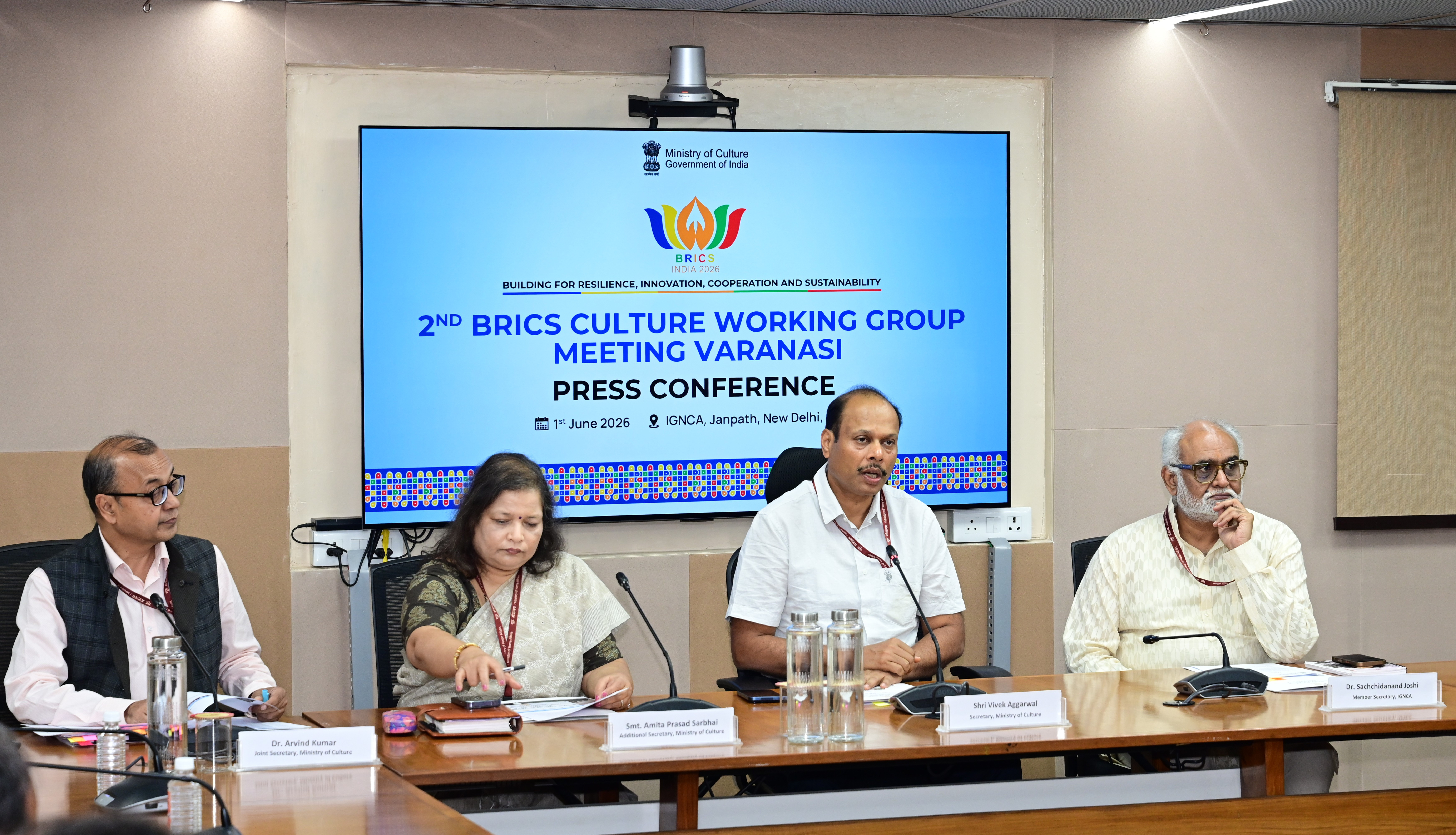 Ministry of Culture Holds Press Conference on 2nd BRICS Culture Working Group Meeting in Varanasi