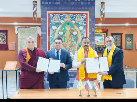 India and Russia Strengthen Cultural Cooperation with MoU During Buddhist Relics Exposition