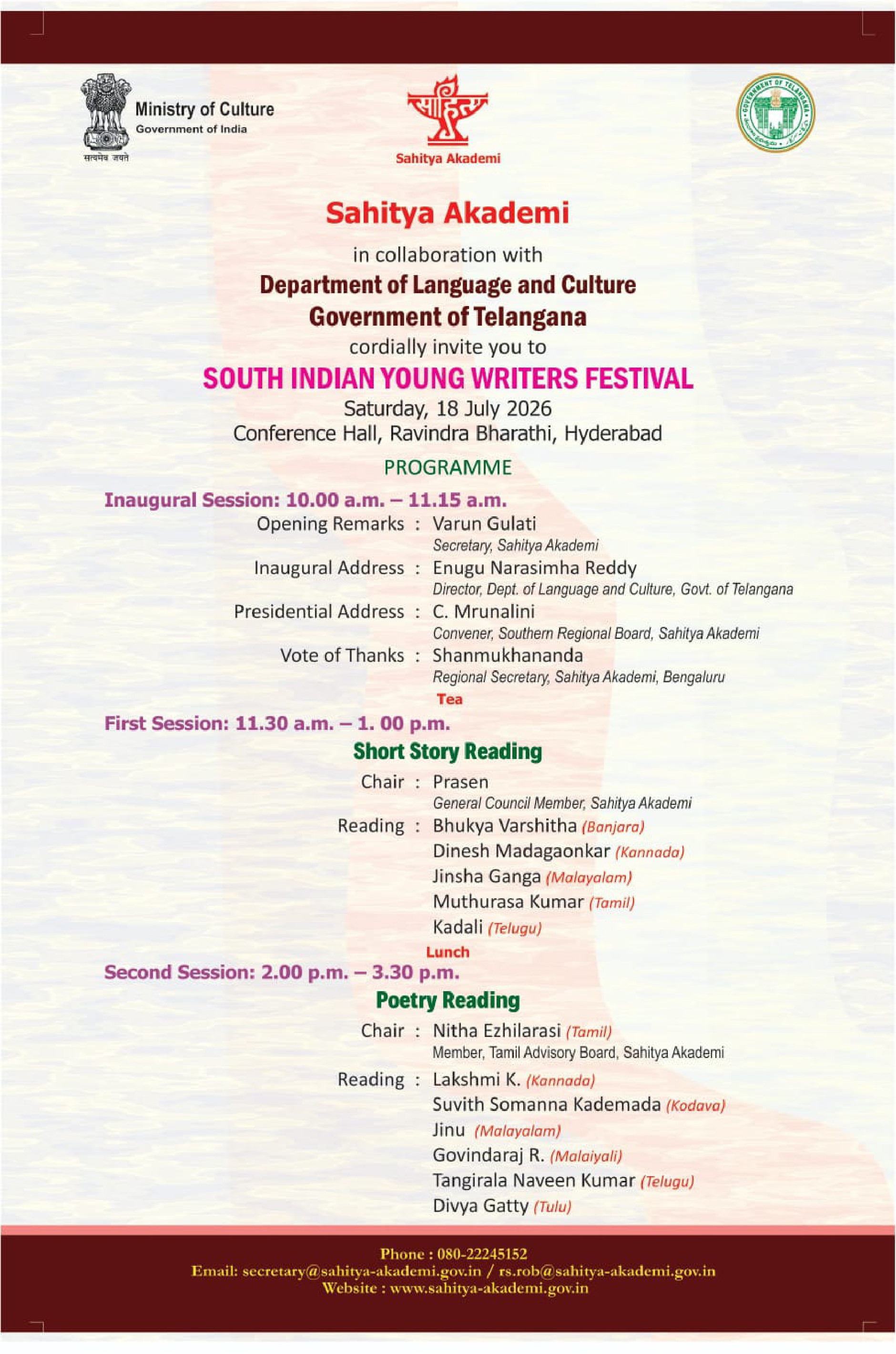 South Indian young writers festival