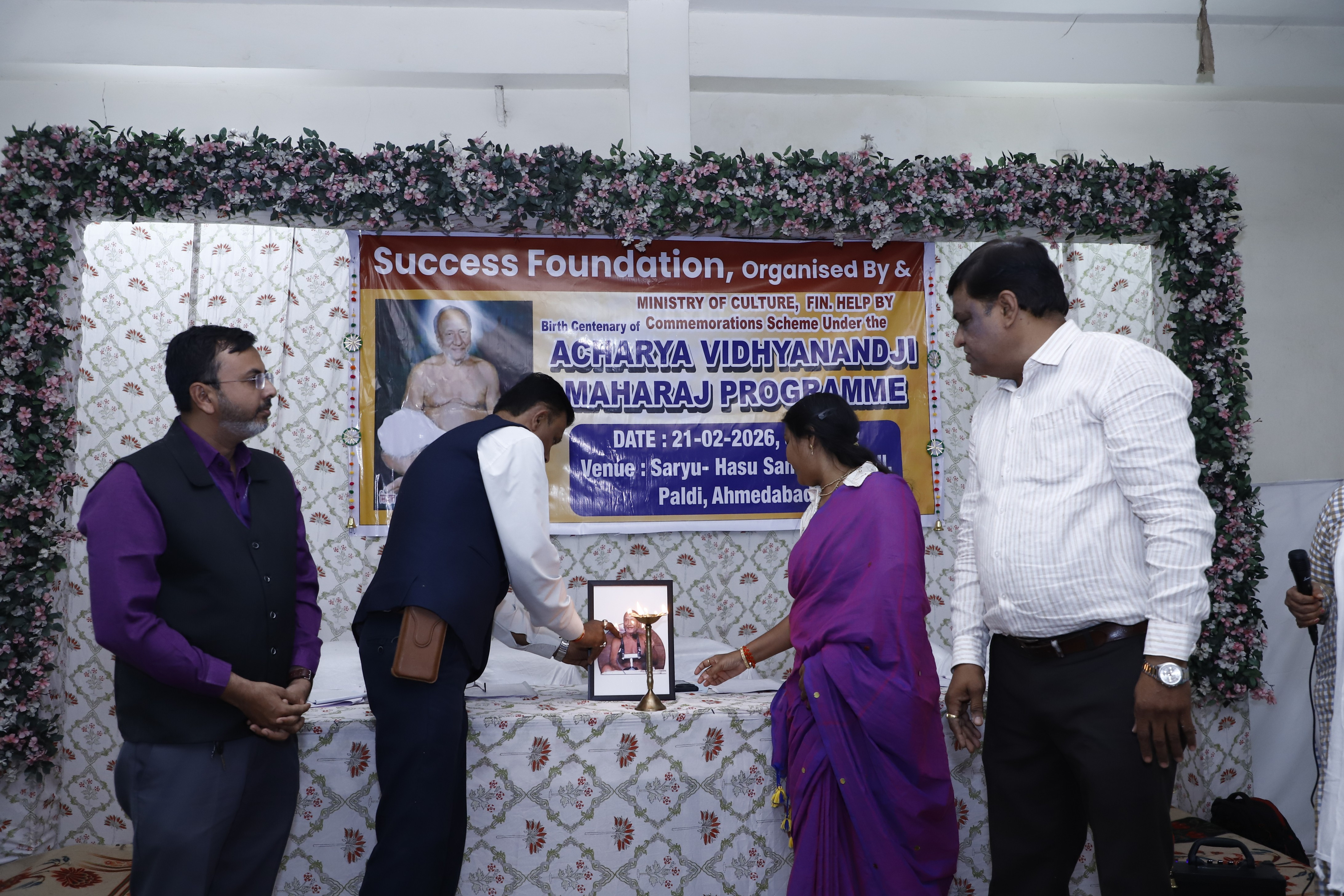 Ministry of Culture and Success Foundation Commemorate Birth Centenary of Acharya Shri Vidyanand Ji Maharaj in Ahmedabad