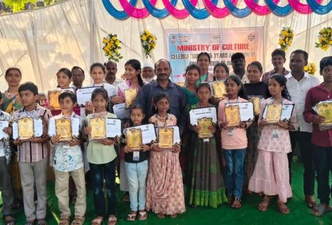 Glimpses from the ‘75 Years of Adoption of the Constitution’ Event Showcasing Civic Awareness and Student Creativity in Andhra Pradesh