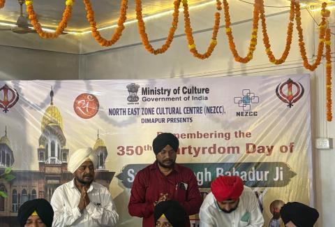Ministry of Culture Observes 350th Martyrdom Year of Sri Guru Tegh Bahadur Ji Through NEZCC Programme in Hojai, Assam
